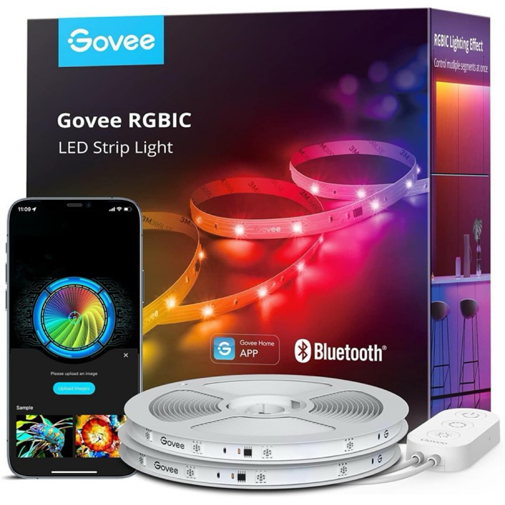 [福利品出清］Govee RGBIC LED燈條5/20公尺氛圍燈條音樂同步