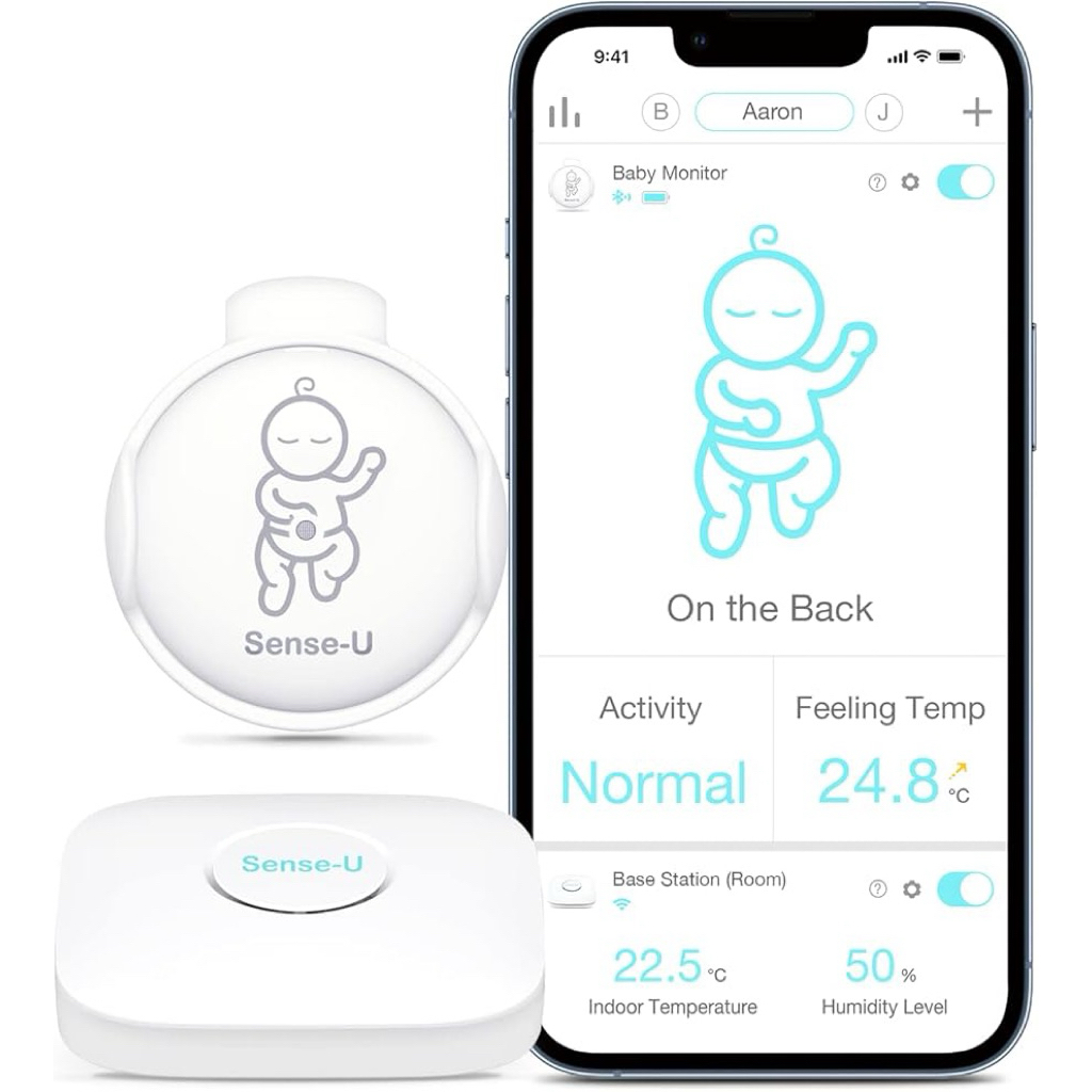 [福利品出清］Sense-U寶寶呼吸監測主機+感測器套組smart baby monitor 3